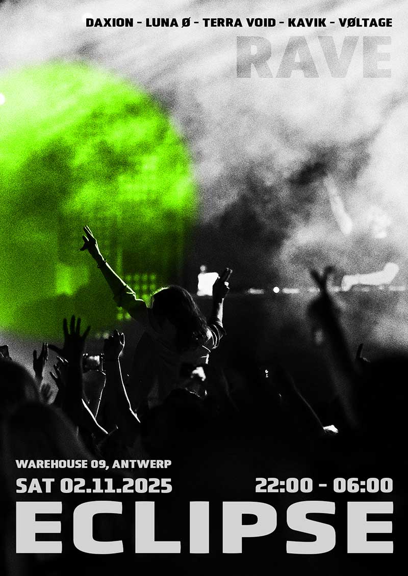 Evenement poster voor een fictief festival, uit mijn digitale designer portfolio